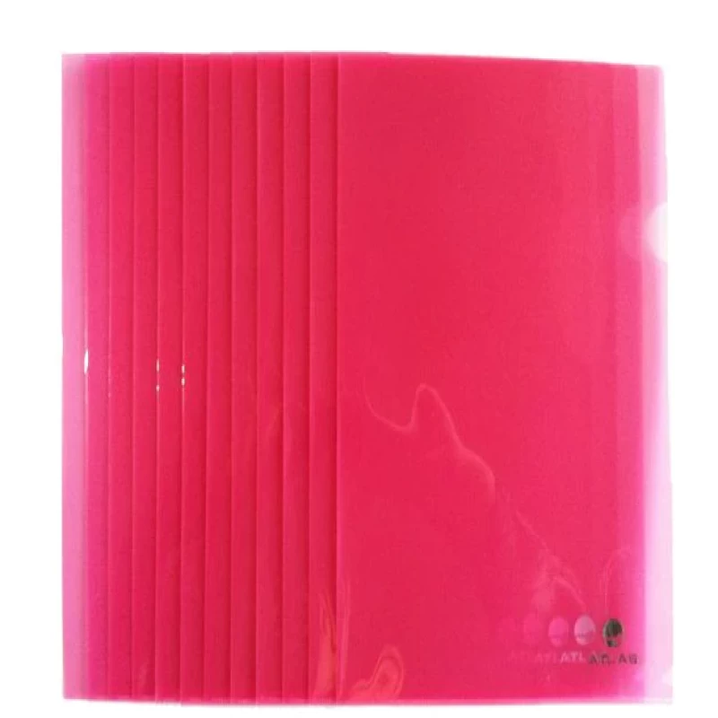 Atlas Clear L- Folder A4, Red