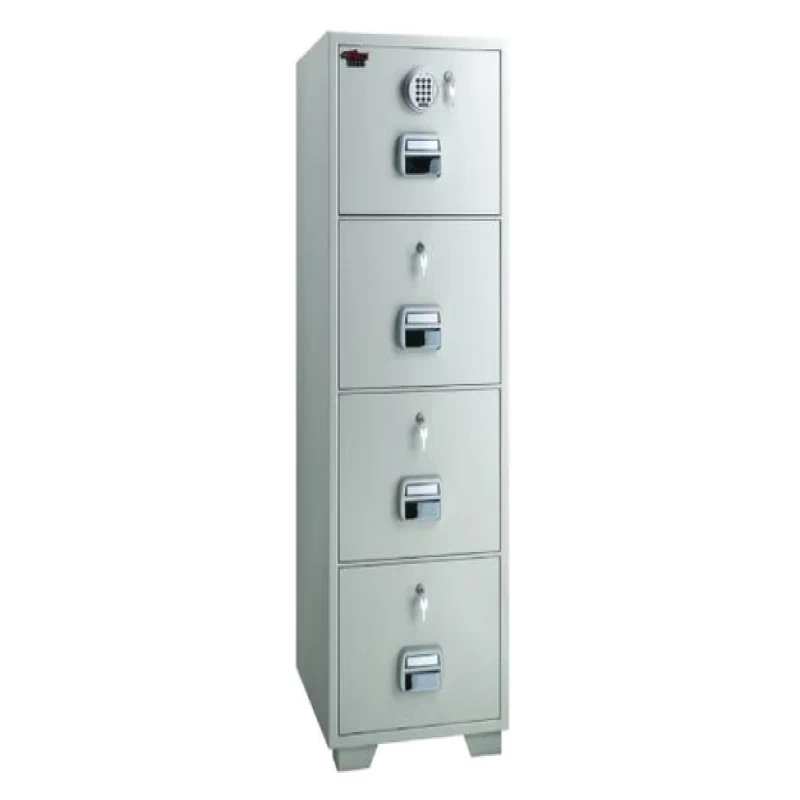 Eagle SF-680-4EKK Fire Resistant Filing Cabinet, 4 Drawer, Digital & 4 Key Lock