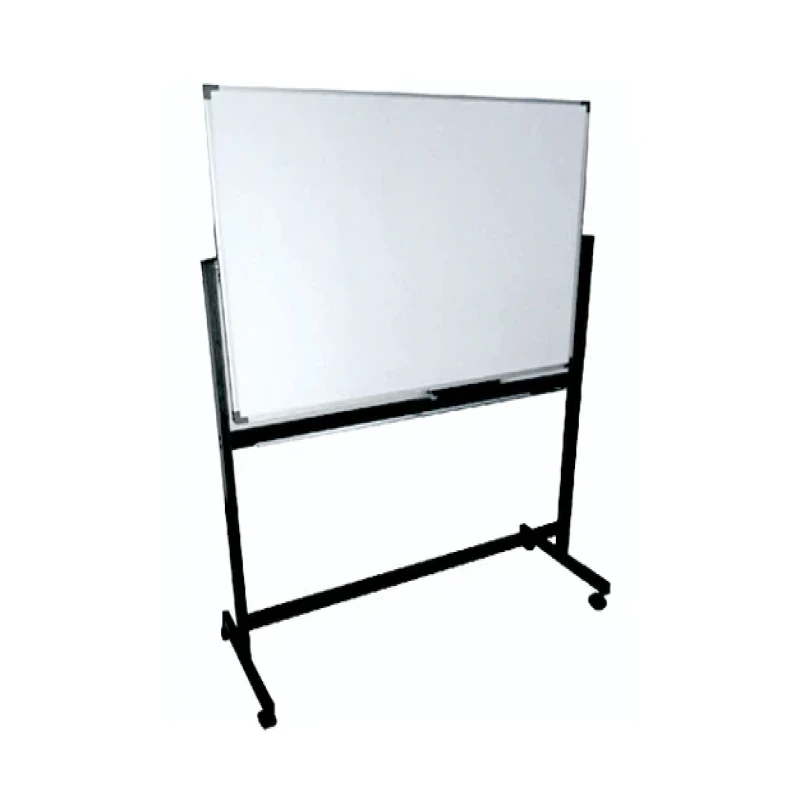 Double Sided Magnetic Whiteboard With Metal Stand-&-Wheels 900mm x 1500mm-(90cm x 150cm)