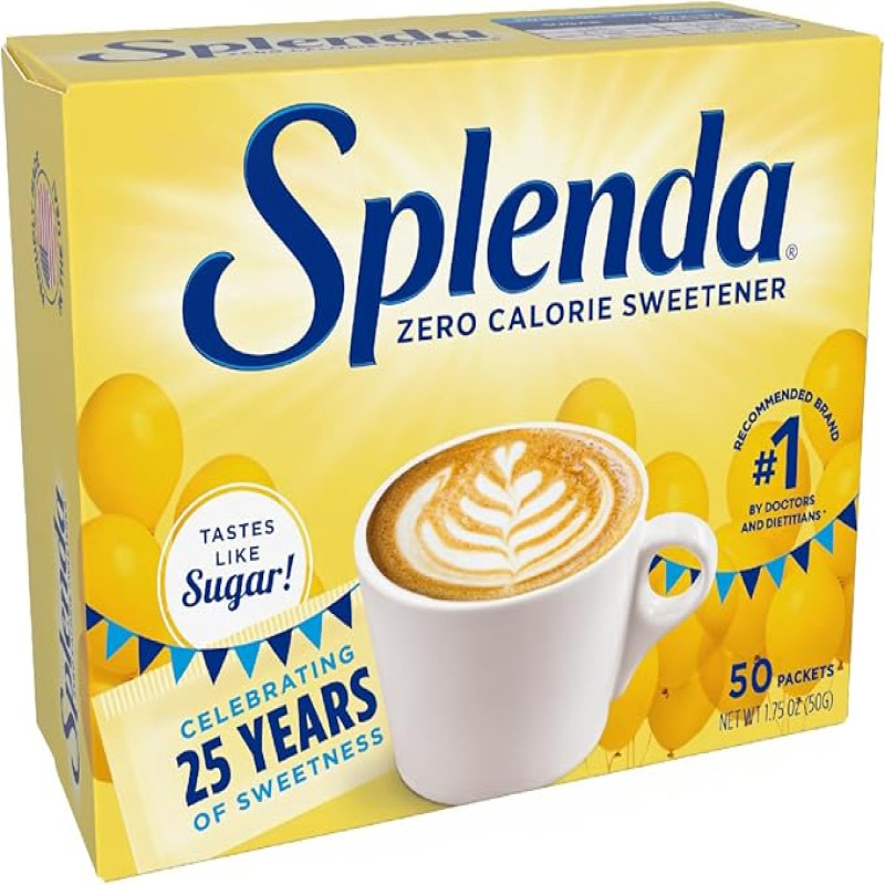 Splenda No Calorie Sweetener Packets 50 Ea, 50 Gm